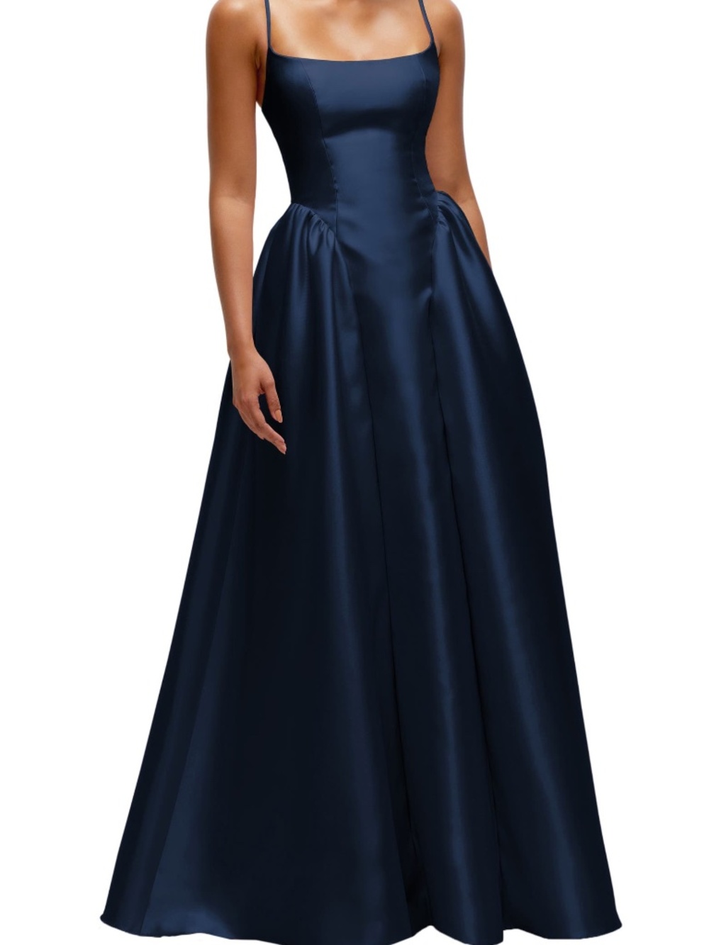 Dessy Collection Sleeveless Satin Gown